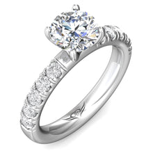 Martin Flyer Pave Diamond Engagement Ring