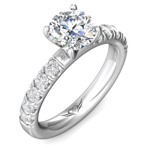 Martin Flyer Pave Diamond Engagement Ring