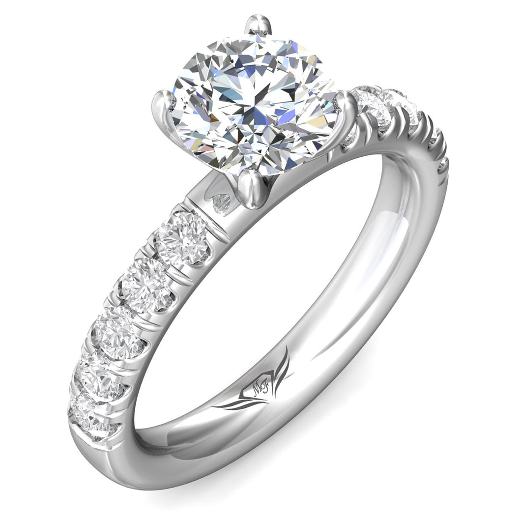 Martin Flyer Pave Diamond Engagement Ring