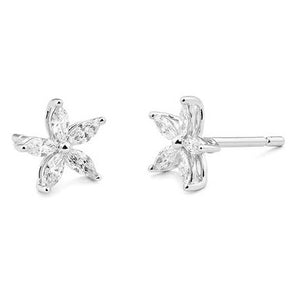 These earrings feature marquise diamonds that total .50cts.