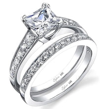 Sylvie Pave Set Diamond Engagement Ring