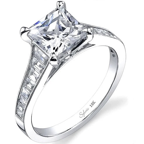 Sylvie Channel Set Diamond Engagement Ring