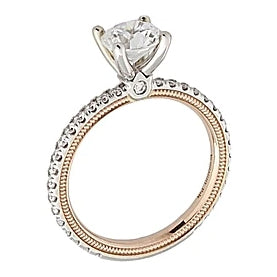 Verragio Two-Tone Pave Diamond Engagement Ring