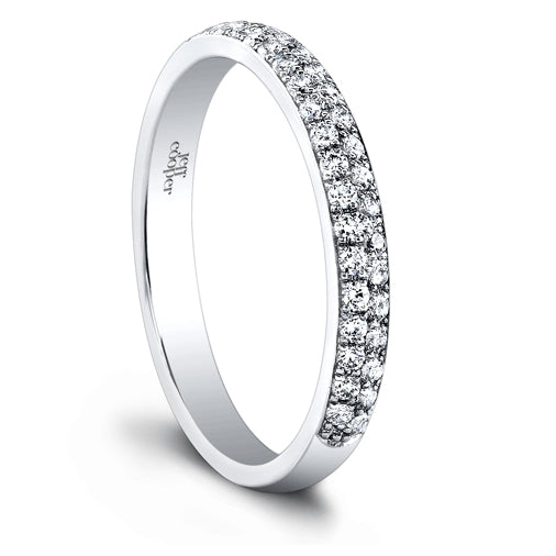 Jeff Cooper Double Row Diamond Wedding Band