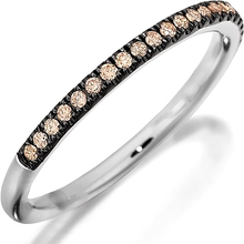 Henri Daussi Brown Diamond Pave Band