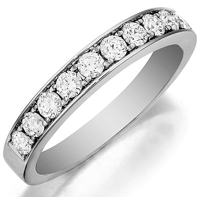 Henri Daussi Round Brilliant Diamond Band