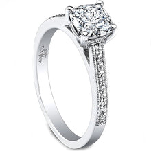Jeff Cooper Milgrain Diamond Engagement Ring