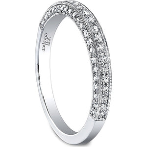 Jeff Cooper Milgrain Pave Diamond Wedding Band