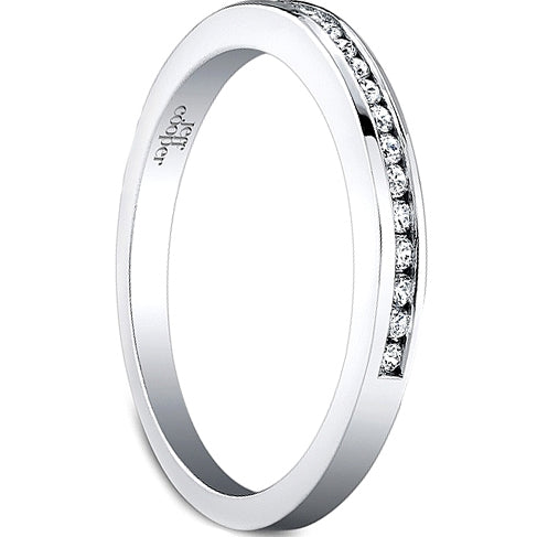 Jeff Cooper Nikole Collection Round Cut Diamond Wedding Band