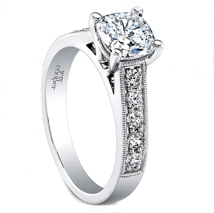 Jeff Cooper Pave & Milgrain Diamond Engagement Ring