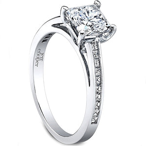 Jeff Cooper Princess Channel Set Diamond Engagement Ring