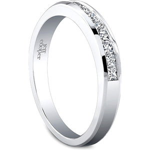 Jeff Cooper Princess Cut Channel Set Wedding Band