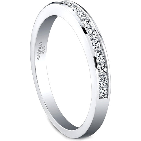 Jeff Cooper Princess Cut Diamond Wedding Band
