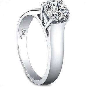 Jeff Cooper Solitaire Diamond Engagement Ring