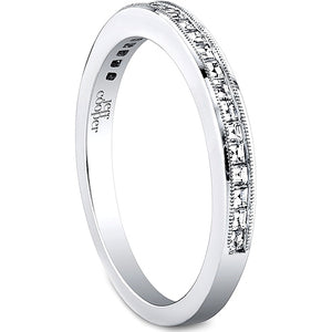 Jeff Cooper Square Baguette Diamond Wedding Band