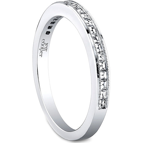 Jeff Cooper Square Baguette Diamond Wedding Band