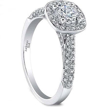 Jeff Cooper 'Talitha' Micropave Halo Diamond Engagement Ring