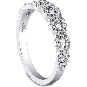 Jeff Cooper Twist Shank Diamond Wedding Band