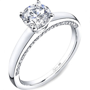 Sylvie Pave Diamond Engagement Ring