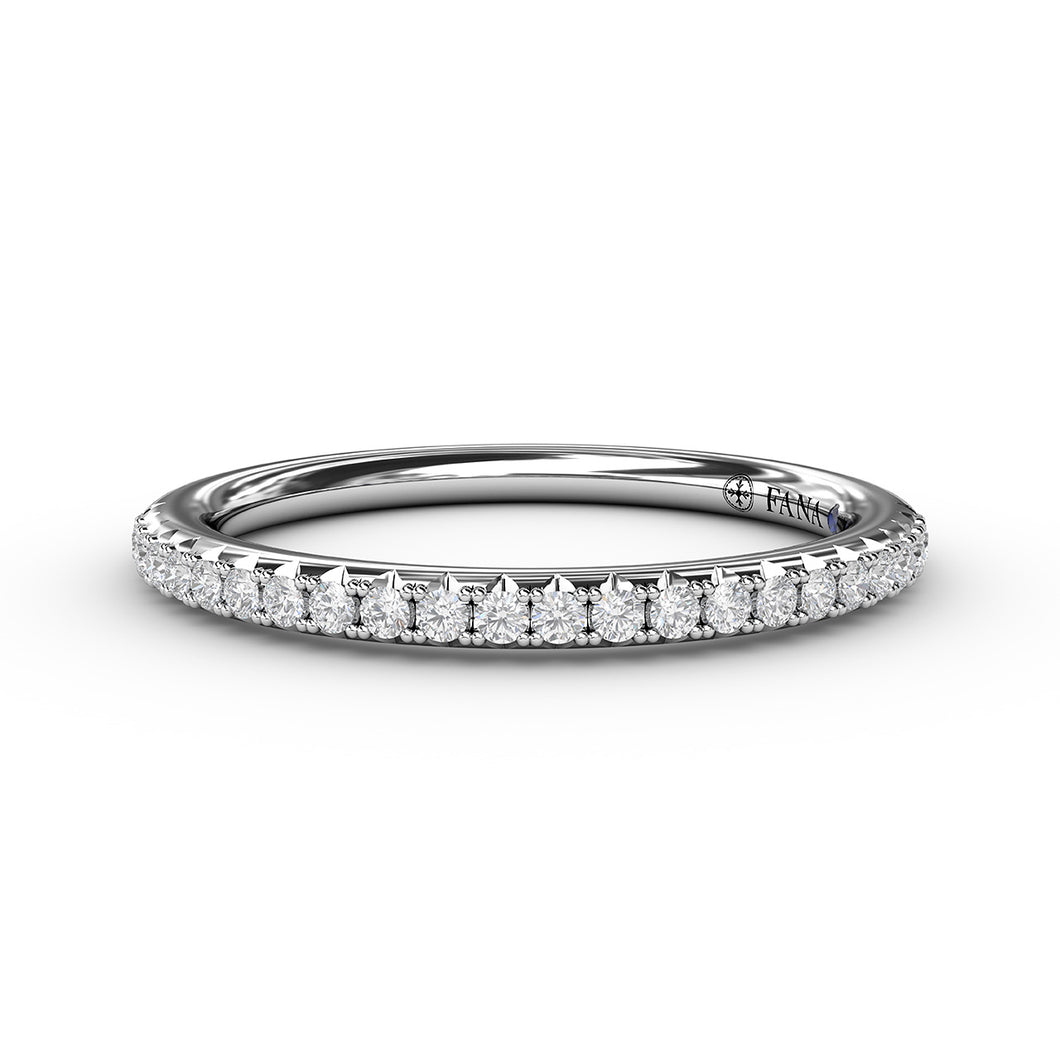 Fana Split Prong Diamond Anniversary Band