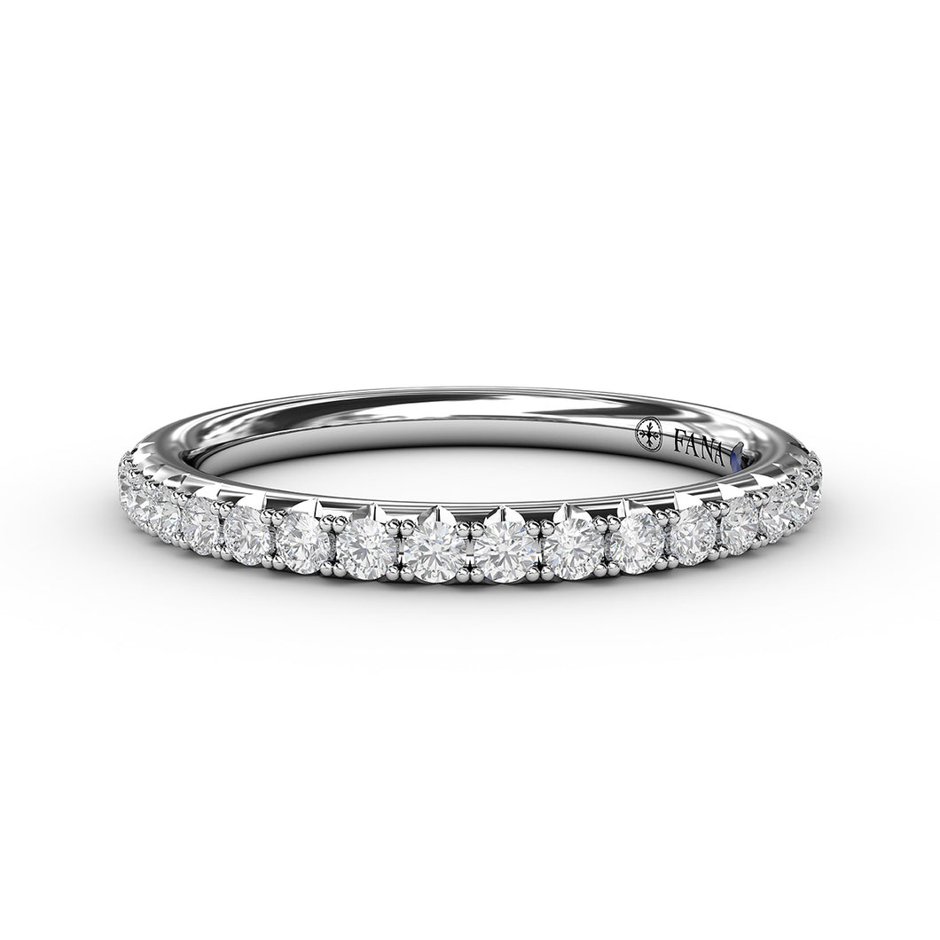 Fana Delicate Pave Diamond Anniversary Band