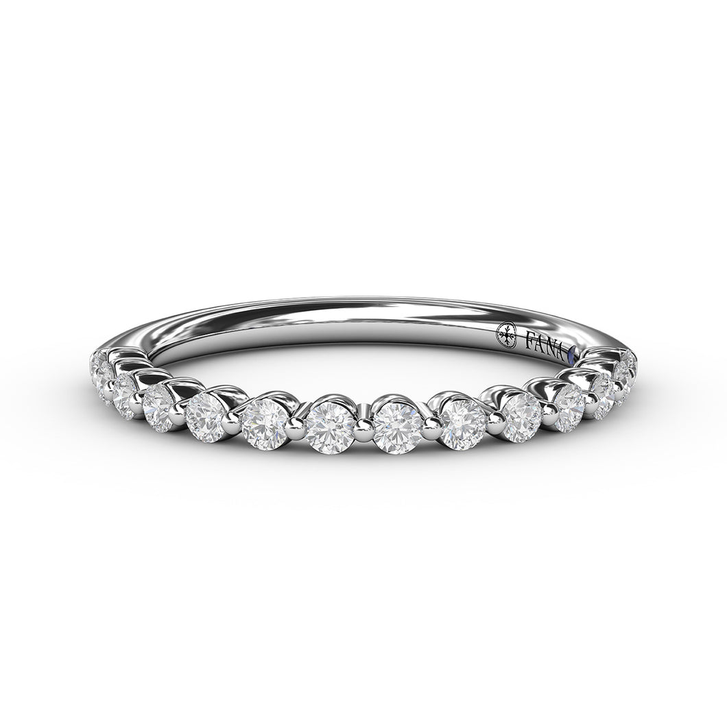 Fana Single Prong Set Anniversary Band