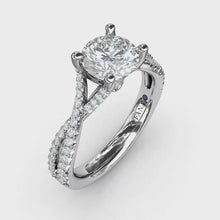 Fana Twist Diamond Engagement Ring