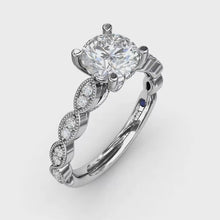 Fana Vintage Marquise Shaped Engagement Ring