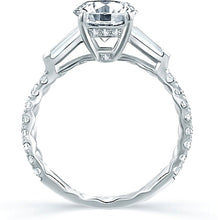 A.Jaffe Baguette Diamond Engagement Ring
