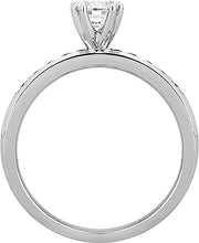A.Jaffe Channel Set Diamond Engagement Ring