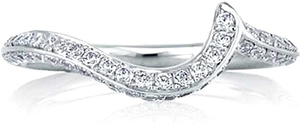 A.Jaffe Contoured Diamond Wedding Band