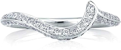 A.Jaffe Contoured Diamond Wedding Band