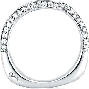 A.Jaffe Contoured Diamond Wedding Band
