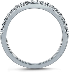 A.Jaffe Contoured Pave Diamond Wedding Band