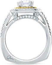 A.Jaffe Double Halo Diamond Engagement Ring