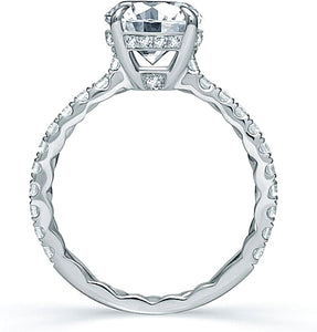 A.Jaffe French Pave Diamond Engagement Ring