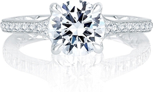 A.Jaffe French Pave Diamond Engagement Ring