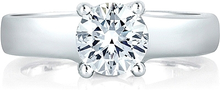 A.Jaffe French Solitaire Diamond Engagement Ring