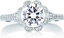 A.Jaffe Halo Diamond Engagement Ring