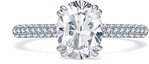 A.Jaffe Micro-Pave Diamond Engagement Ring