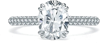 A.Jaffe Micro-Pave Diamond Engagement Ring