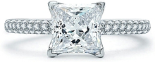 A.Jaffe Micro Pave Diamond Engagement Ring