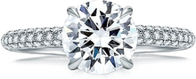 A.Jaffe Micro Pave Diamond Engagement Ring