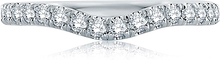 A.Jaffe Pave Contoured Diamond Wedding Band