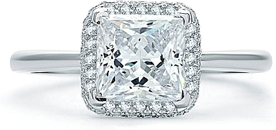 A.Jaffe Pave Diamond Engagement Ring