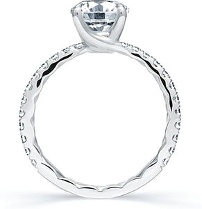 A.Jaffe Pave Diamond Engagement Ring
