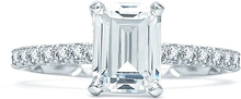 A.Jaffe Pave Diamond Engagement Ring