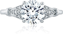 A.Jaffe Pave Diamond Engagement Ring