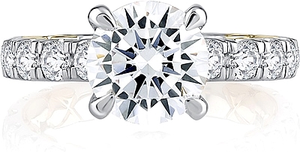 A.Jaffe Pave Diamond Engagement Ring