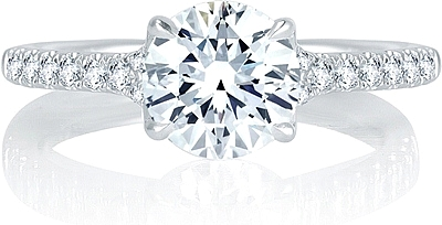 A.Jaffe Pave Diamond Engagement Ring